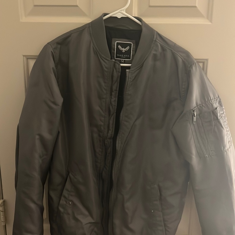 ASOS Slim metallic bomber